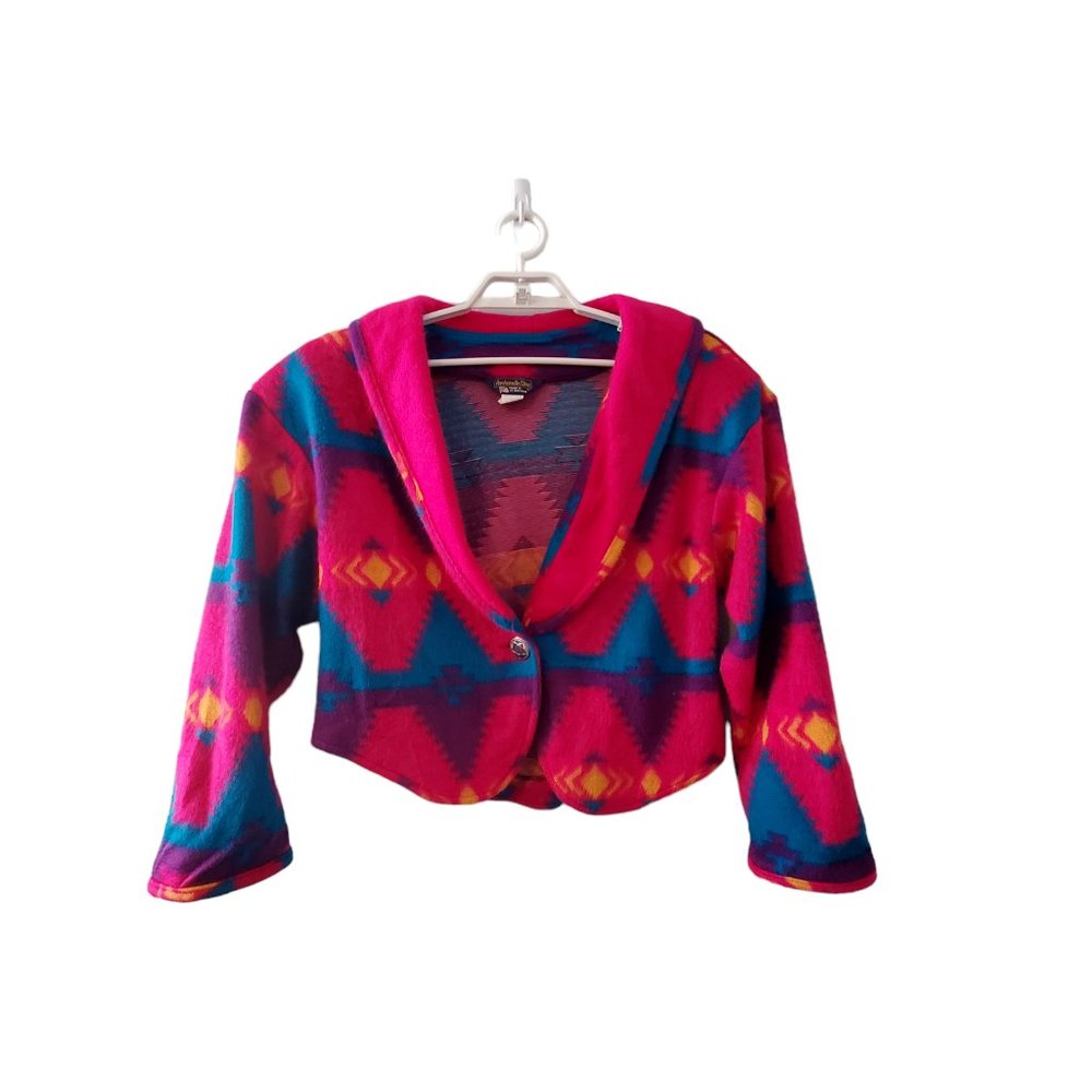 Panhandle Slim vintage jacket womens size M USA pink South West fleece